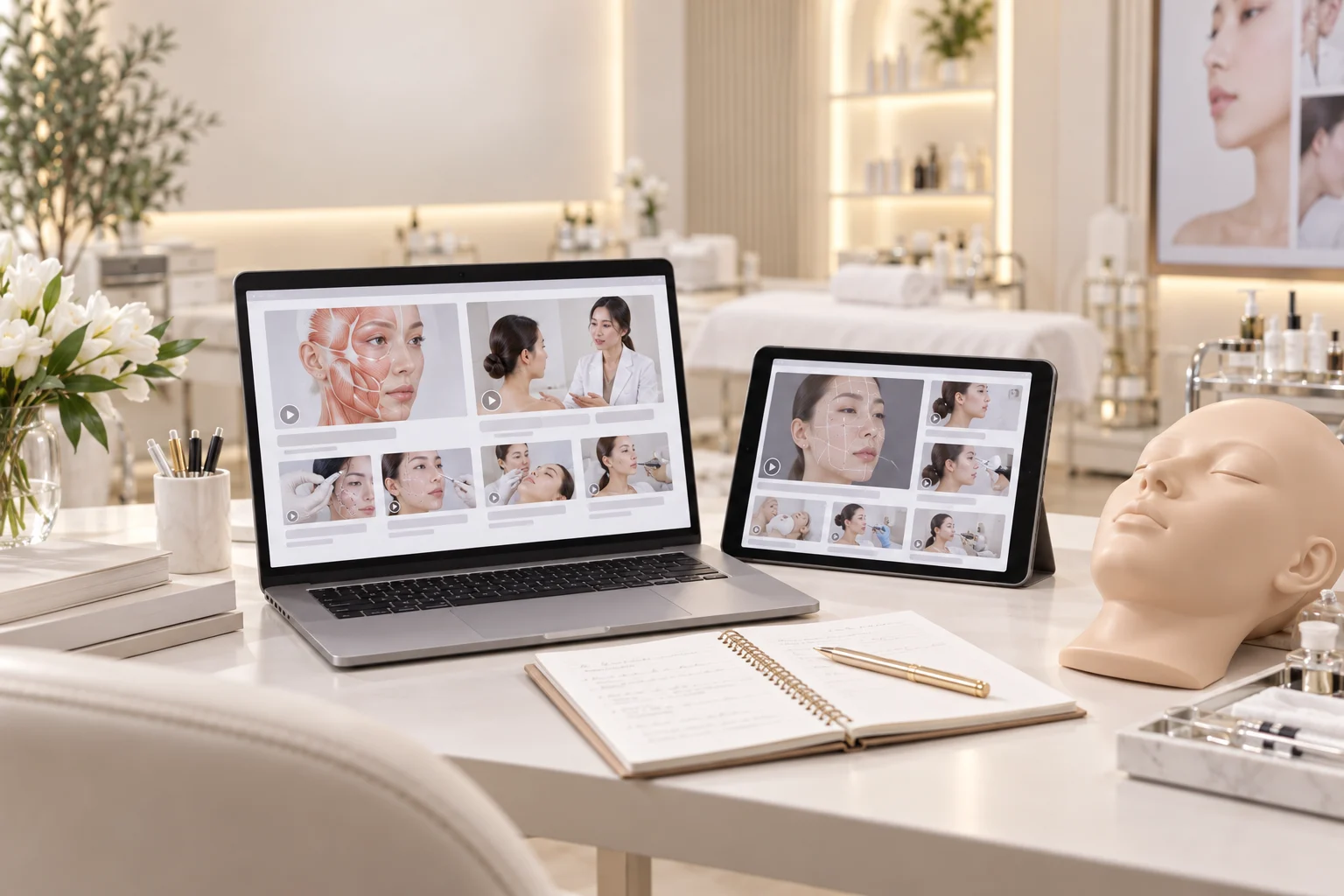 các chuyên đề video khóa học thẩm mỹ online