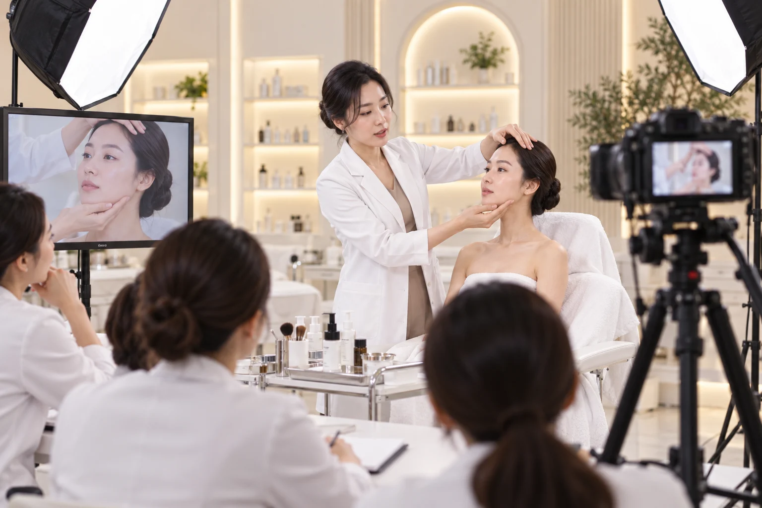 case study trong video khóa học thẩm mỹ