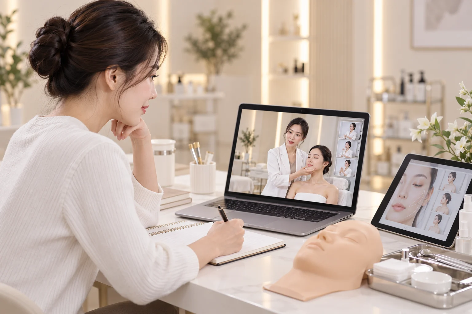 tài liệu đi kèm video khóa học thẩm mỹ