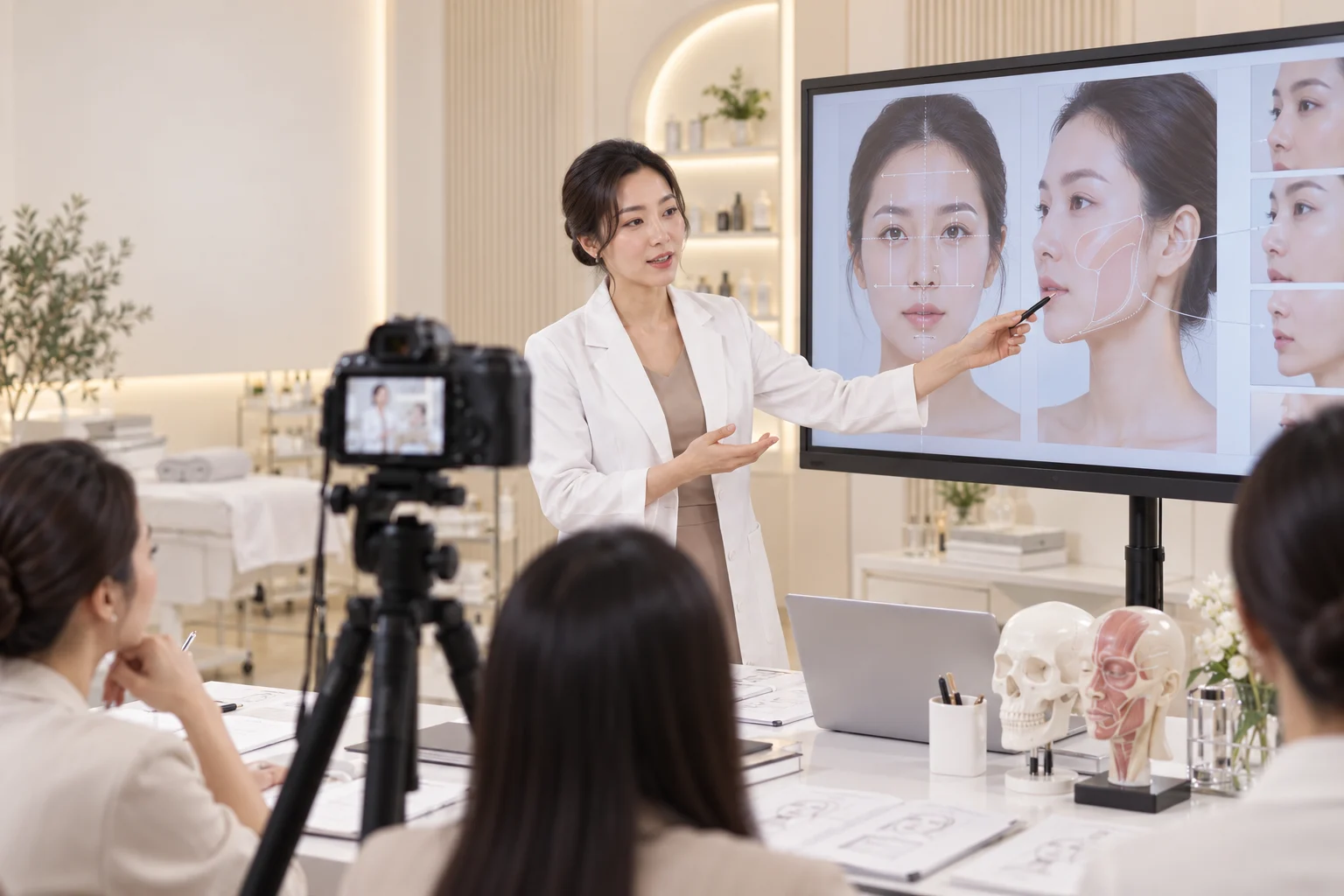 video khóa học thẩm mỹ cho khuôn mặt châu Á