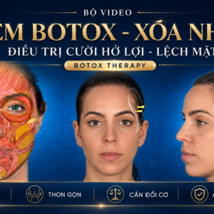 VIDEO BOTOX CƠ BẢN & NÂNG CAO TOÀN MẶT + BOTOX TRỊ ĐAU NỬA ĐẦU + VAI GÁY + LIỆT MẶT