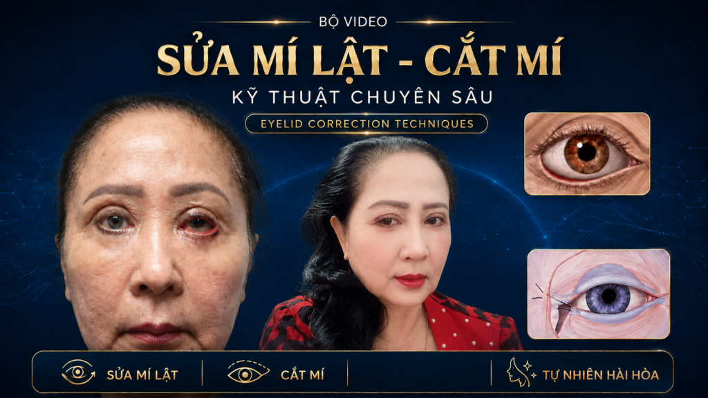 CHỈNH SỬA MÍ LẬT & CẮT SỬA MÍ HẠ SIZE & GHÉP MỠ MÍ MẮT