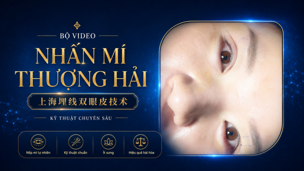 KỸ THUẬT NHẤN MÍ THƯỢNG HẢI 上海埋线双眼皮技术