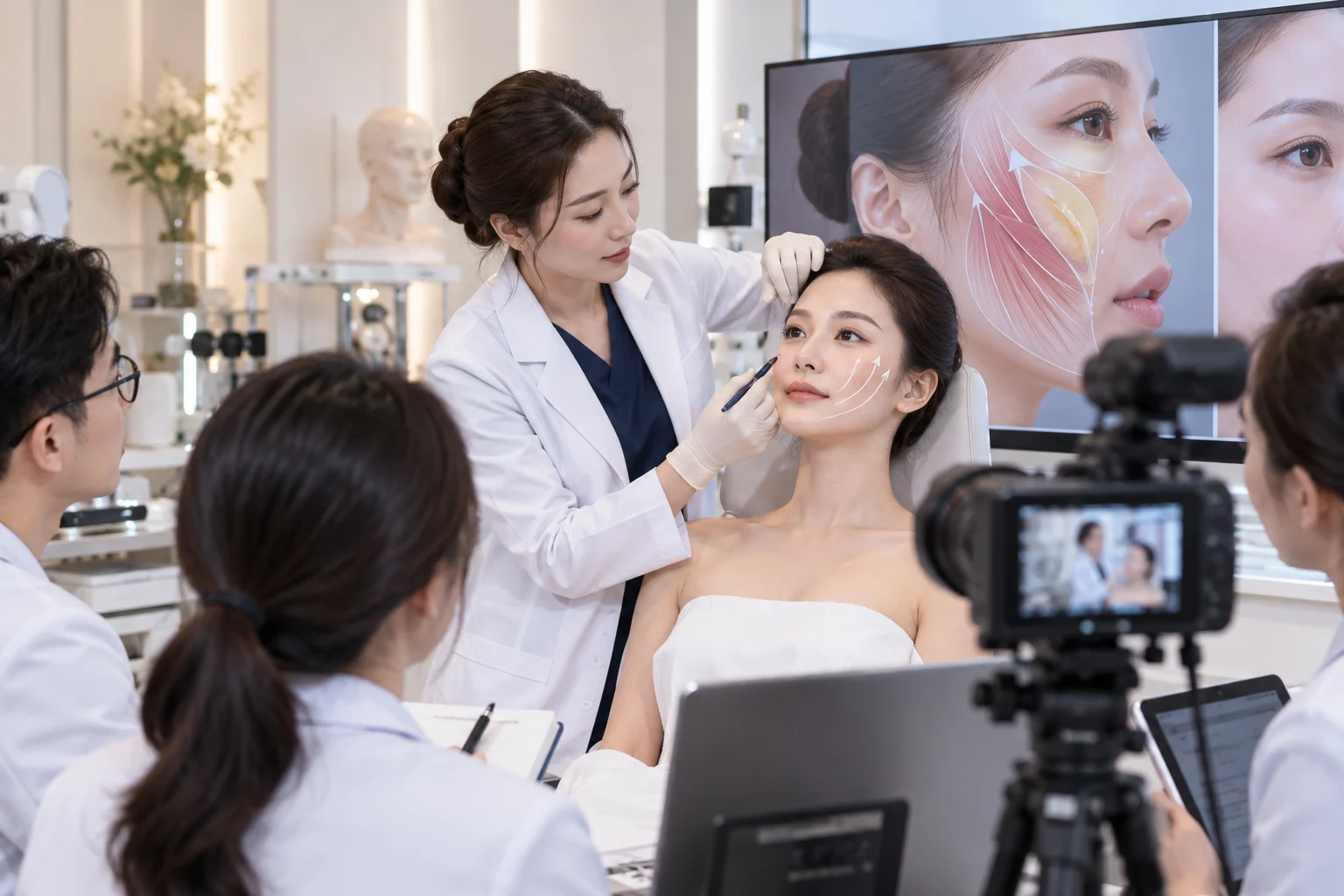 kỹ thuật nâng cơ táo hoàn thành khóa học chuyên sâu