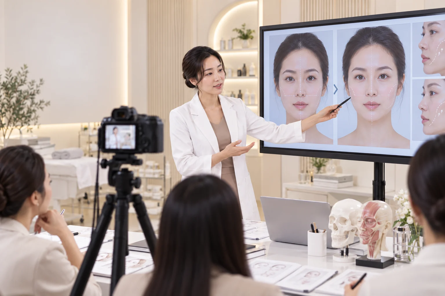 video kỹ thuật nâng cơ táo phân tích khuôn mặt