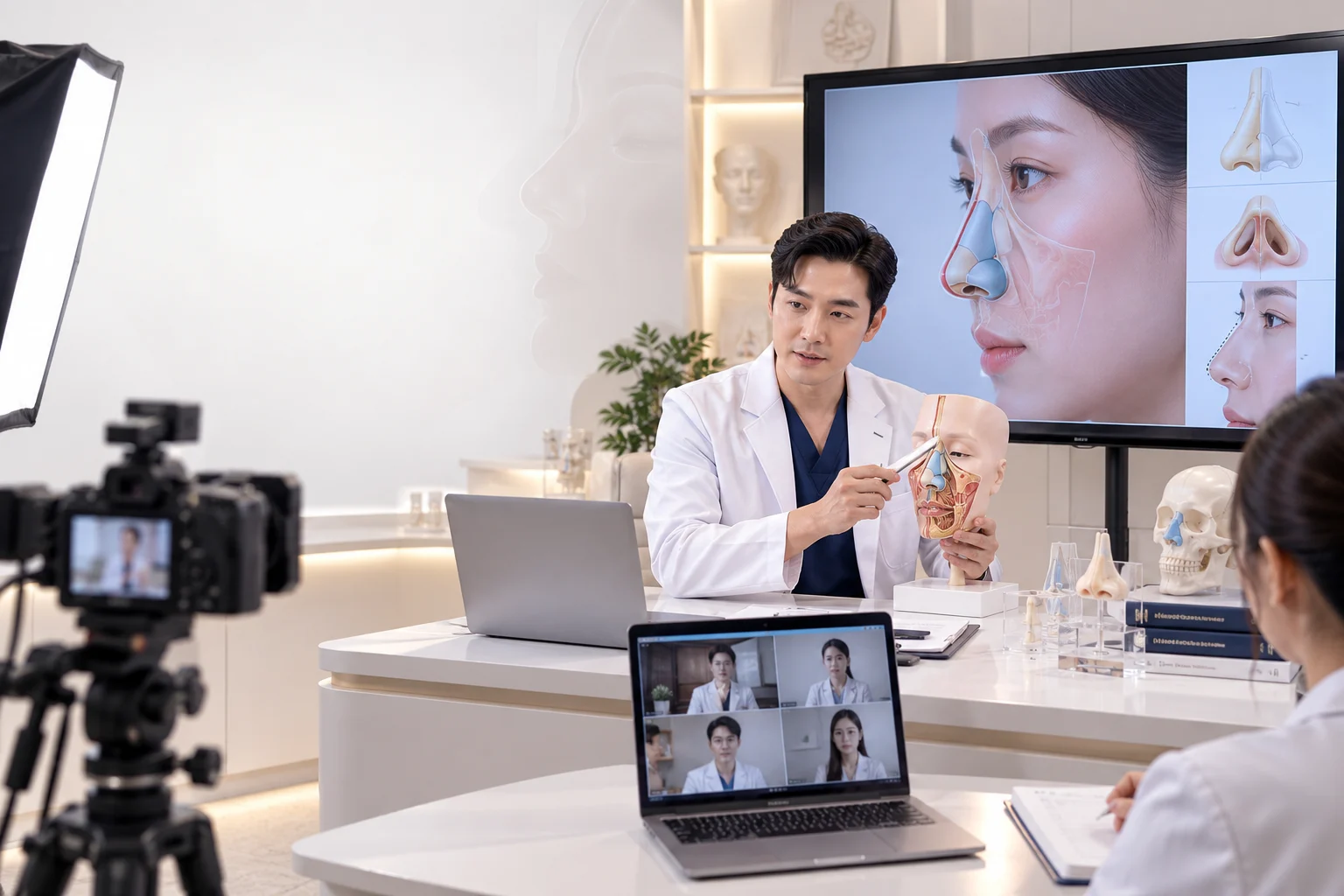 revision rhinoplasty trong video nâng mũi cho bác sĩ online